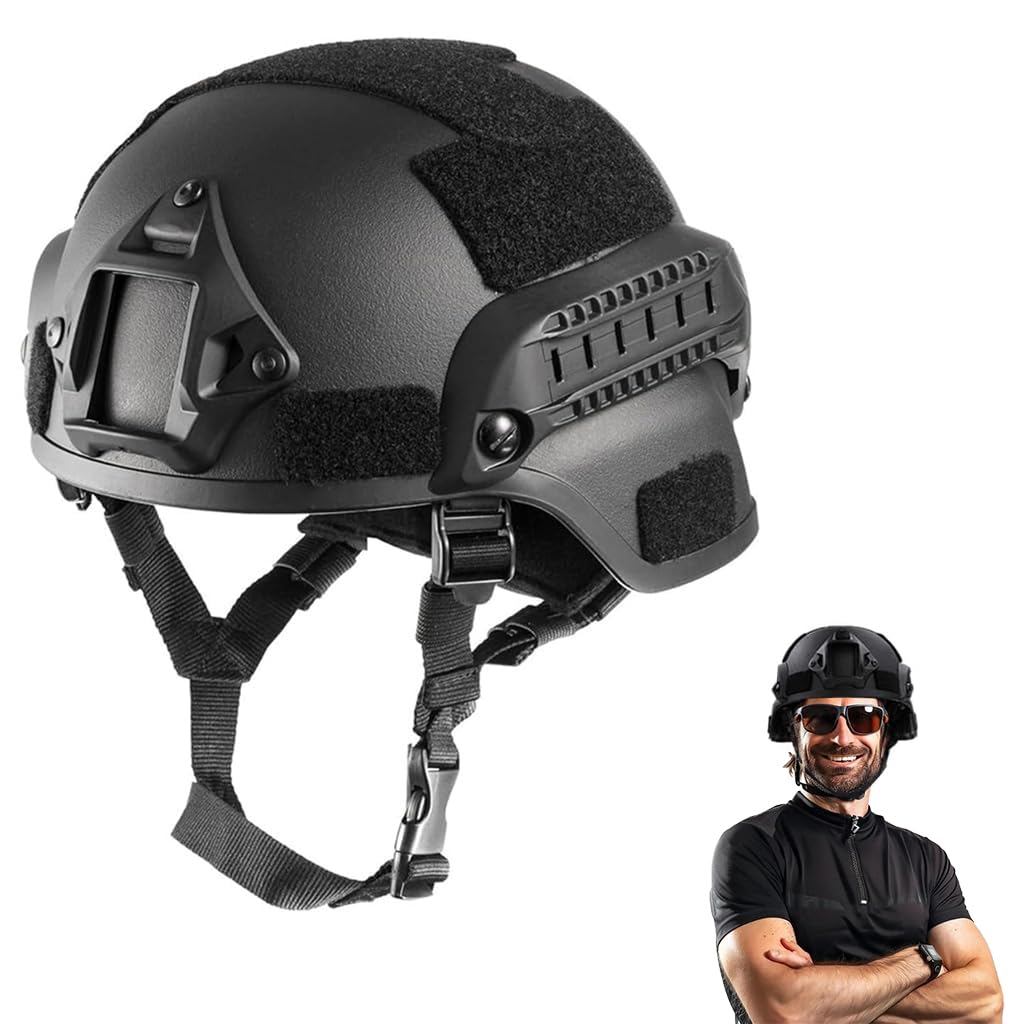 Proberos Tactical Helmet Strap Anti-Impact High Strength ABS Tactical Helmet Military Tactical Helmet Modularity Helmet with Adjustable Chin Mount for Multicam Military Sports CS Game Proberos Tactical Helmet Strap Anti-Impact High Strength ABS Tactical Helmet Military Tactical Helmet Modularity Helmet with Adjustable Chin Mount for Multicam Military Sports CS Game